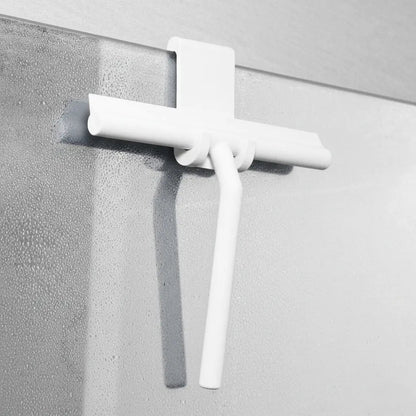 Modern Shower Squeegee with Silicone Blade, Bathroom Glass Door Wiper for Mirrors, Tiles and Windows