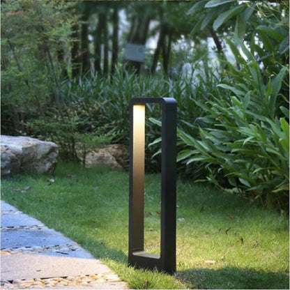 Outdoor LED Ground Light, Modern Aluminum Pathway Bollard Light, IP65 Waterproof Garden and Patio Lighting