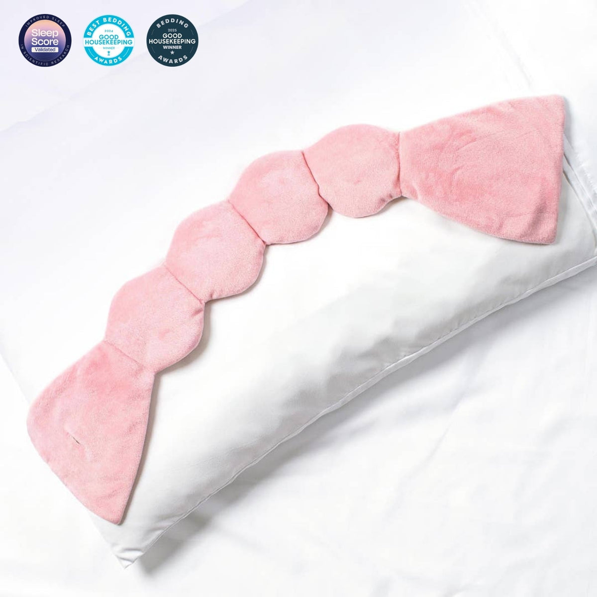 Weighted Sleep Mask for Side and Back Sleepers, Strapless Light Blocking Eye Mask, Freezer Friendly