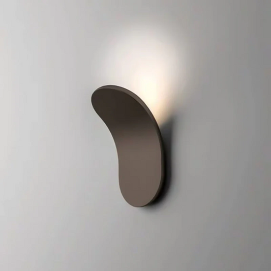 Modern Curved LED Wall Light, Minimalist Metal Wall Sconce for Bedroom and Living Room