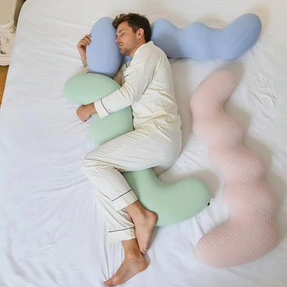 Dino Body Pillow, Memory Foam Full Body Hugging Pillow for Side Sleepers, Kids and Adult