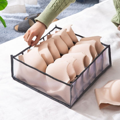 Mesh Drawer Clothes Organizers, Foldable Closet Storage Boxes for Underwear, Socks, Bras and Shirts, 4 Sizes