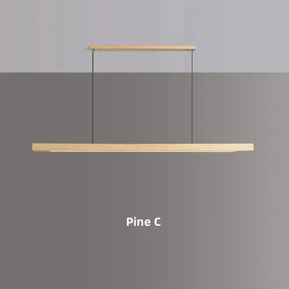 Ardenia pendant light in Pine C, with a matching linear ceiling canopy