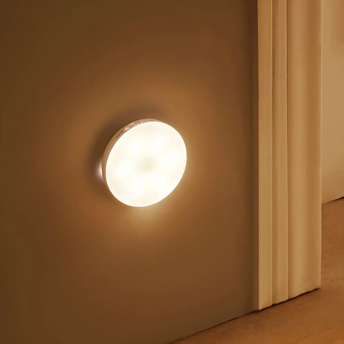 Circle Motion Sensor Night Light, Wireless LED Puck Light for Stairs, Closets and Hallways