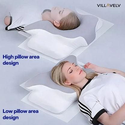 Elevated Contour Memory Foam Pillow, High Loft Ergonomic Pillow for Side and Back Sleepers