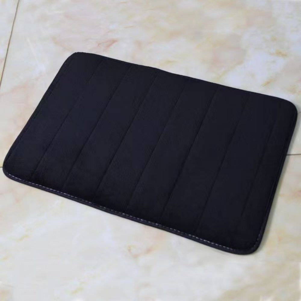 Soft Absorbent Microfiber Bath Mat, Non Slip Quick Dry Bathroom Rug, Machine Washable, 2 Sizes, 8 Colors