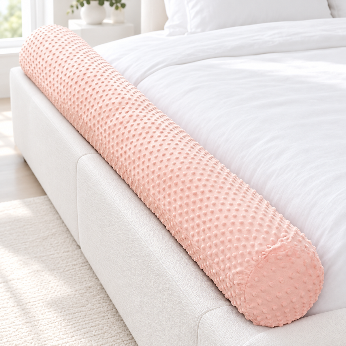 Long Body Pillow for Side Sleepers, Soft Memory Fiber Hugging Pillow, 24 in or 39 in