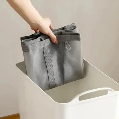 Foldable Mesh Laundry Basket with Handles, Collapsible Laundry Hamper for Home, Travel and Beach
