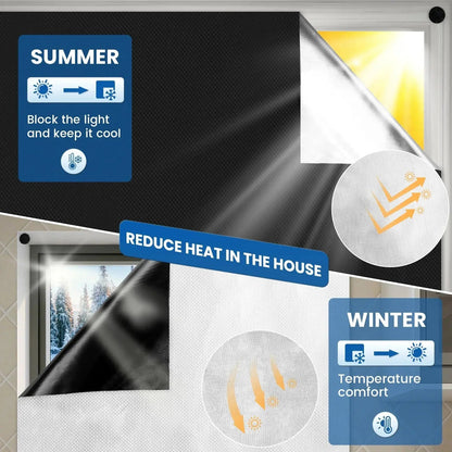 Magnetic Blackout Window Shade, DIY Blackout Curtain for Bedroom and Sleep
