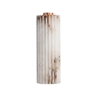 Marlowe Real Marble and Copper LED Wall Sconce Warm 3000K Light for Bedrooms and Hallways