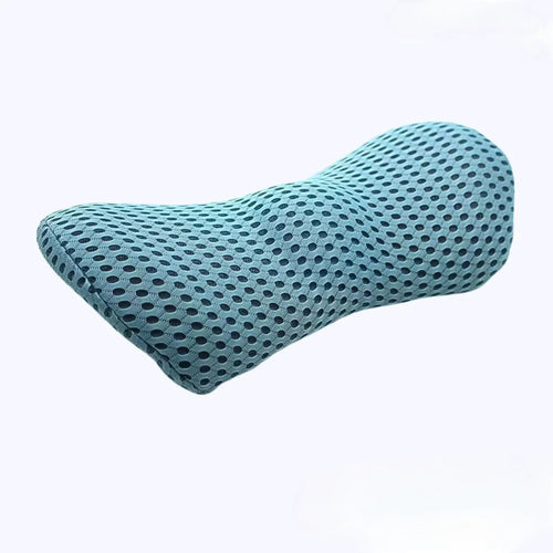 Memory Foam Lumbar Support Pillow, Lower Back Cushion for Office Chair and Car, Mesh Cover