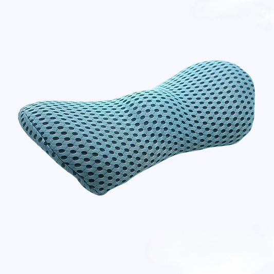 Memory Foam Lumbar Support Pillow, Lower Back Cushion for Office Chair and Car, Mesh Cover