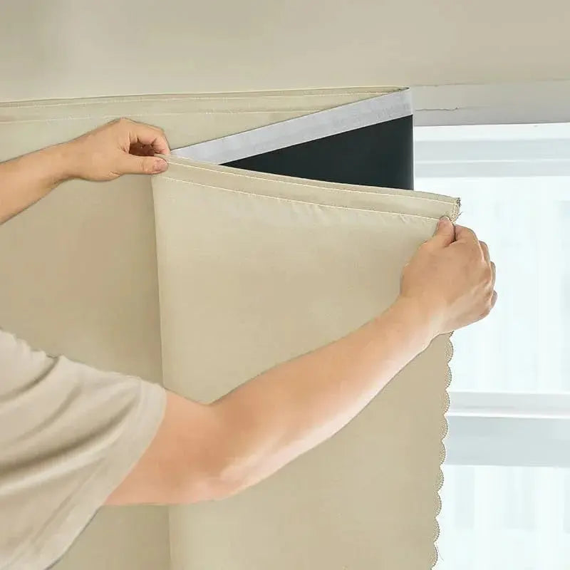 Portable Blackout Curtains, Self Adhesive Window Blackout Cover, No Drill, Cut to Size