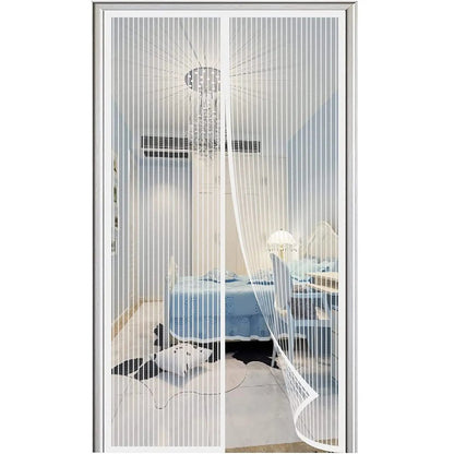 Magnetic Screen Door for Patio and Entry Doors, Self Closing Fiberglass Mesh Mosquito Curtain