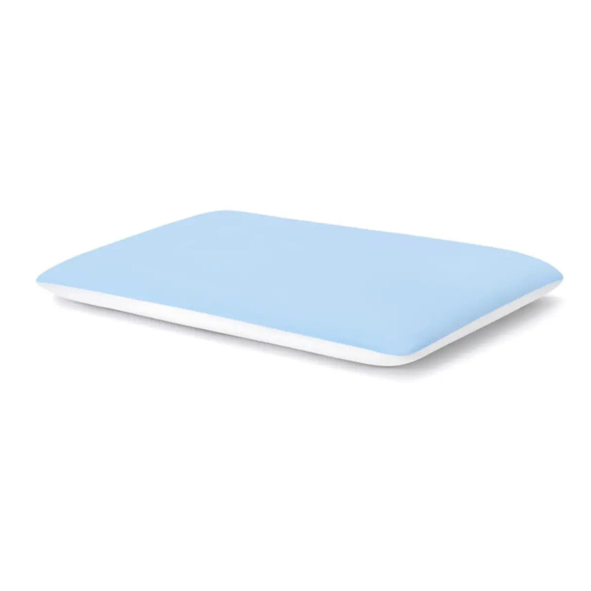 Thin Memory Foam Pillow for Stomach and Back Sleepers, Low Profile Flat Bed Pillow with Bamboo Cover