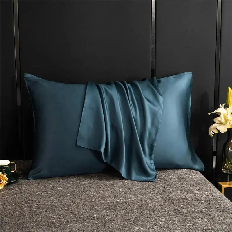 Silky Satin Pillowcase, Smooth Cooling Standard Pillow Cover, 20 x 30 in, 7 Colors