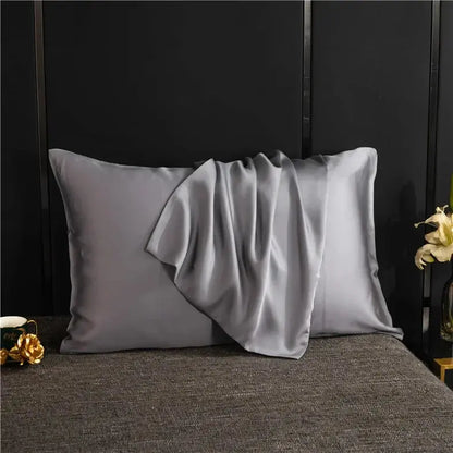 Silky Satin Pillowcase, Smooth Cooling Standard Pillow Cover, 20 x 30 in, 7 Colors