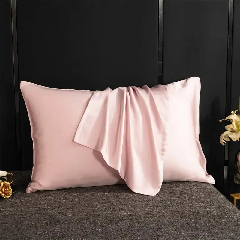 Silky Satin Pillowcase, Smooth Cooling Standard Pillow Cover, 20 x 30 in, 7 Colors