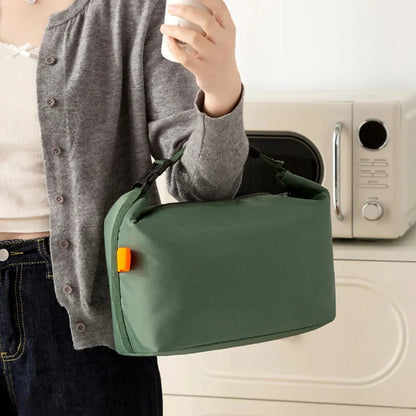 Insulated Lunch Bag with Zipper, Large Reusable Lunch Tote for Work, Office, Picnics and Travel