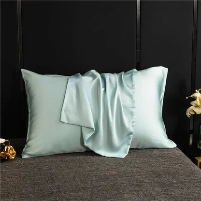 Silky Satin Pillowcase, Smooth Cooling Standard Pillow Cover, 20 x 30 in, 7 Colors