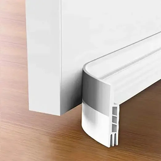 Door Draft Stopper Seal Strip, Self Adhesive Weather Stripping for Bottom of Door and Window Gaps