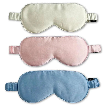 Bamboo Sleep Mask with Adjustable Strap, Contoured Light Blocking Eye Mask for Travel and Naps