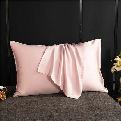 Silky Satin Pillowcase, Smooth Cooling Standard Pillow Cover, 20 x 30 in, 7 Colors
