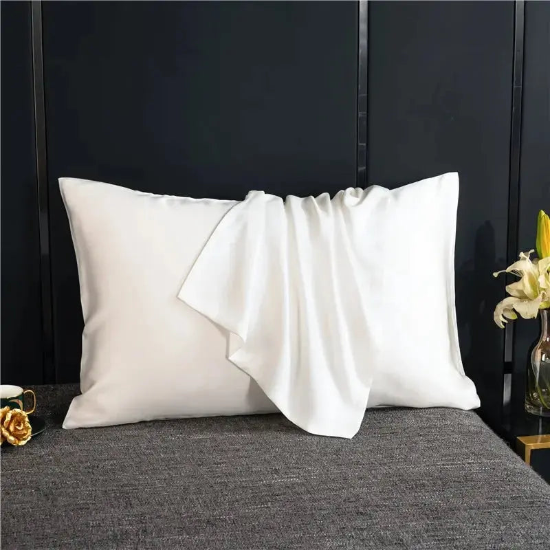 Silky Satin Pillowcase, Smooth Cooling Standard Pillow Cover, 20 x 30 in, 7 Colors