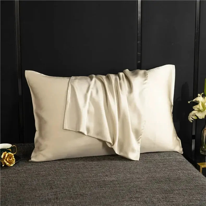 Silky Satin Pillowcase, Smooth Cooling Standard Pillow Cover, 20 x 30 in, 7 Colors