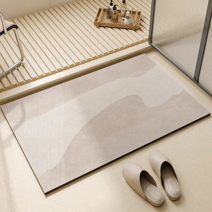 Super Absorbent Quick Dry Bath Mat, Thin Non Slip Rubber Backed Bathroom Floor Mat in 3 Sizes