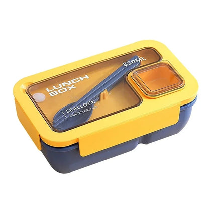 Leak Proof Bento Lunch Box with Cutlery, Microwave and Dishwasher Safe Lunch Container, 850 or 1100 ml