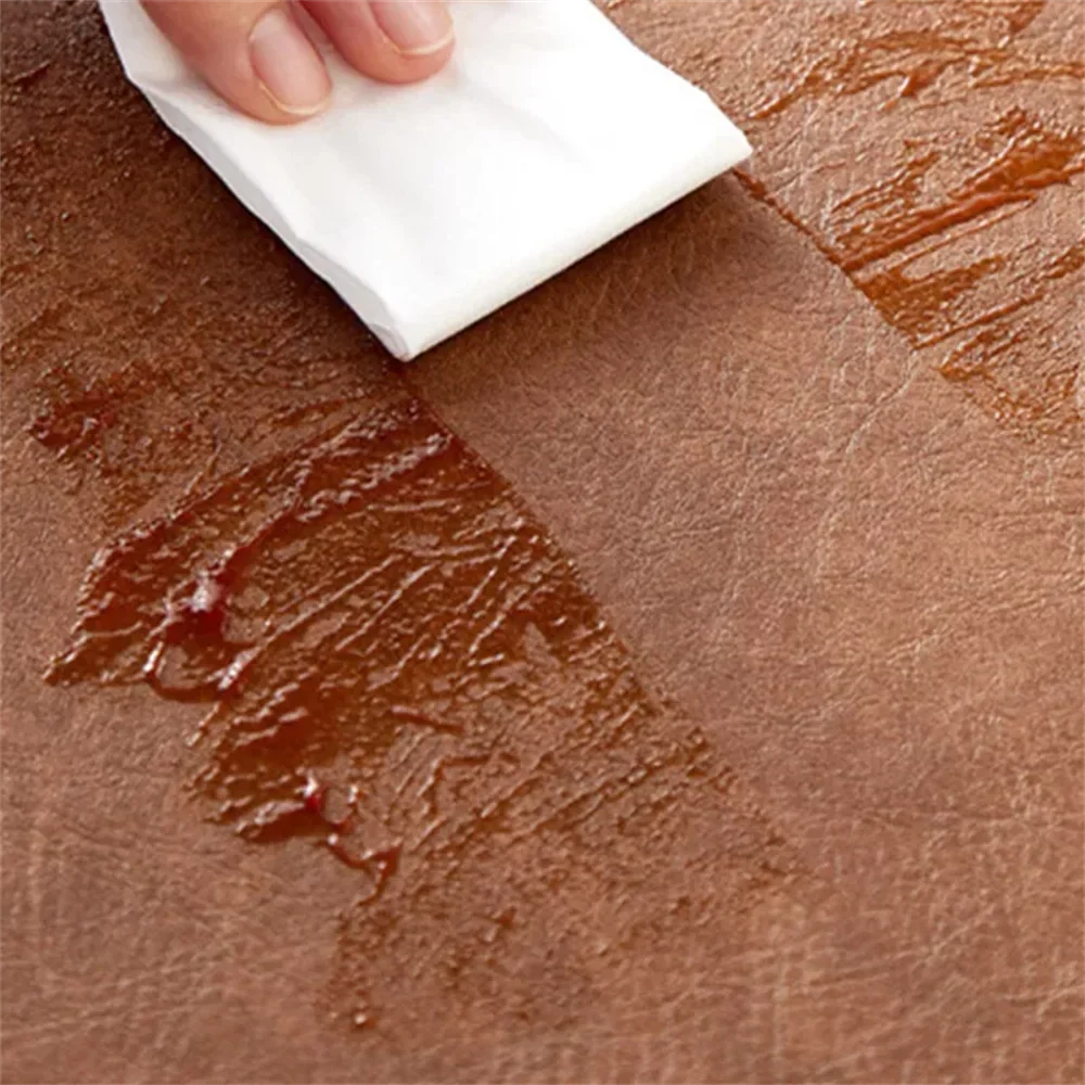 Double Sided Faux Leather Placemats, Set of 4 or 6 Rectangle Waterproof Heat Resistant Table Mats