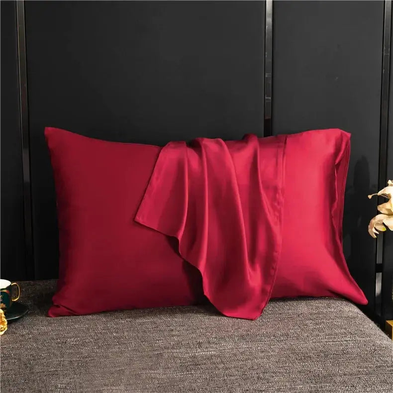 Silky Satin Pillowcase, Smooth Cooling Standard Pillow Cover, 20 x 30 in, 7 Colors