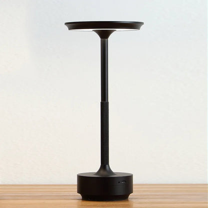 Rechargeable Touch Desk Lamp, Cordless Dimmable LED Table Light with USB C Charging, Aluminum Mushroom Shade