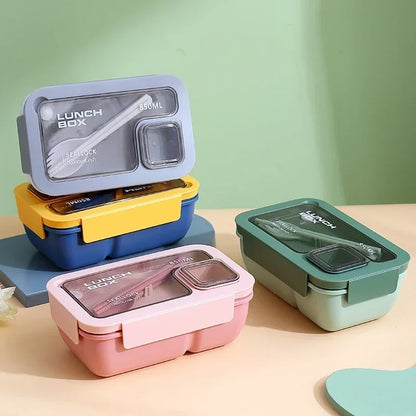 Leak Proof Bento Lunch Box with Cutlery, Microwave and Dishwasher Safe Lunch Container, 850 or 1100 ml
