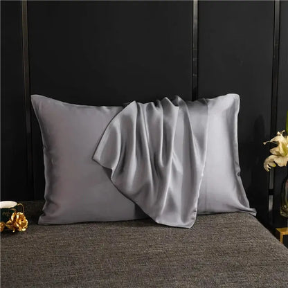 Silky Satin Pillowcase, Smooth Cooling Standard Pillow Cover, 20 x 30 in, 7 Colors