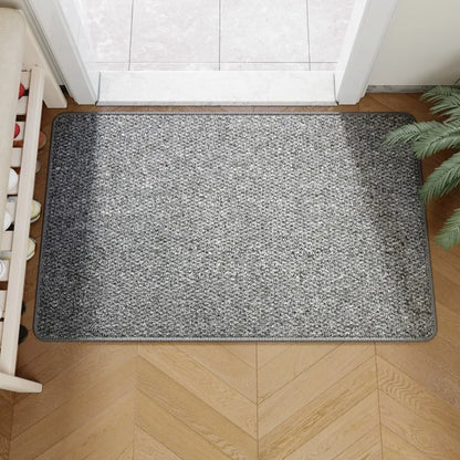 Faux Jute Doormat, Non Slip Woven Look Entrance Rug for Front Door, Hallway and Covered Porch, 3 Sizes