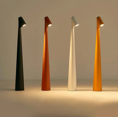 Cordless Table Lamp, Rechargeable LED Touch Lamp, Minimalist Aluminum Bedside Light