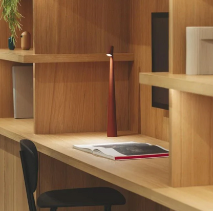 Cordless Table Lamp, Rechargeable LED Touch Lamp, Minimalist Aluminum Bedside Light