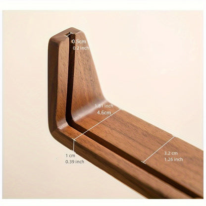 U Shaped Acrylic and Wood Photo Frame, Minimalist 6 Inch Tabletop Picture Frame, Horizontal or Vertical