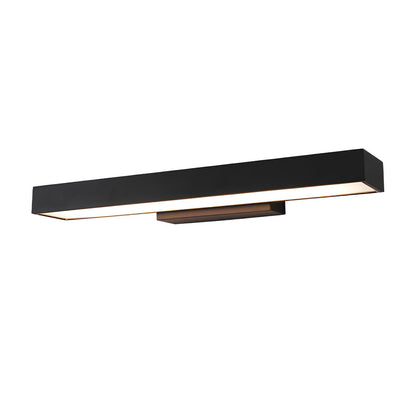 Outdoor LED Linear Wall Light, Black Stainless Steel, IP65, Optional Motion Sensor