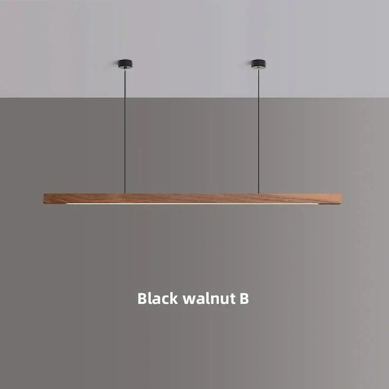 Ardenia pendant light in Black Walnut B, with two round ceiling canopies