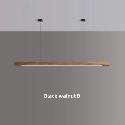 Ardenia pendant light in Black Walnut B, with two round ceiling canopies