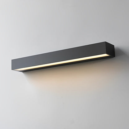 Modern Exterior Porch Light Fixture, Black LED Linear Wall Washer, IP65 Waterproof