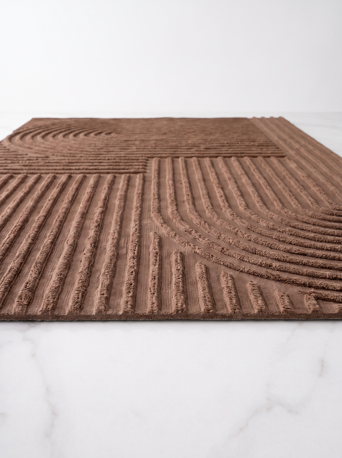 Linea door mat on a white floor