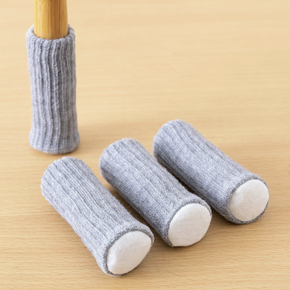 Chair Leg Socks 16 Pack, Knitted Furniture Floor Protectors for Hardwood Floors, Reduce Noise