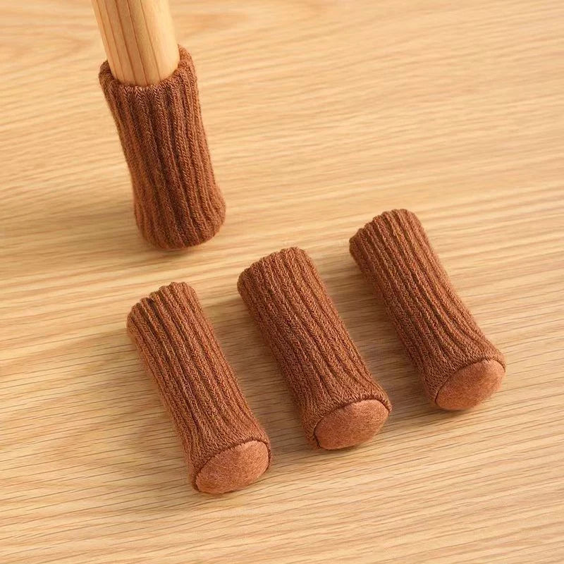 Chair Leg Socks 16 Pack, Knitted Furniture Floor Protectors for Hardwood Floors, Reduce Noise