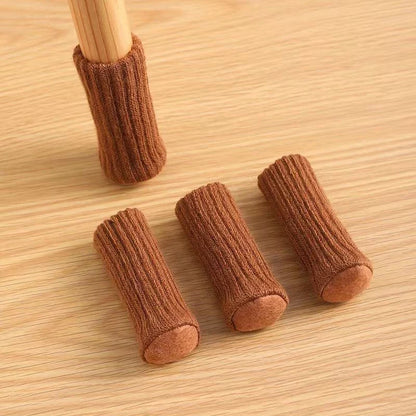 Chair Leg Socks 16 Pack, Knitted Furniture Floor Protectors for Hardwood Floors, Reduce Noise