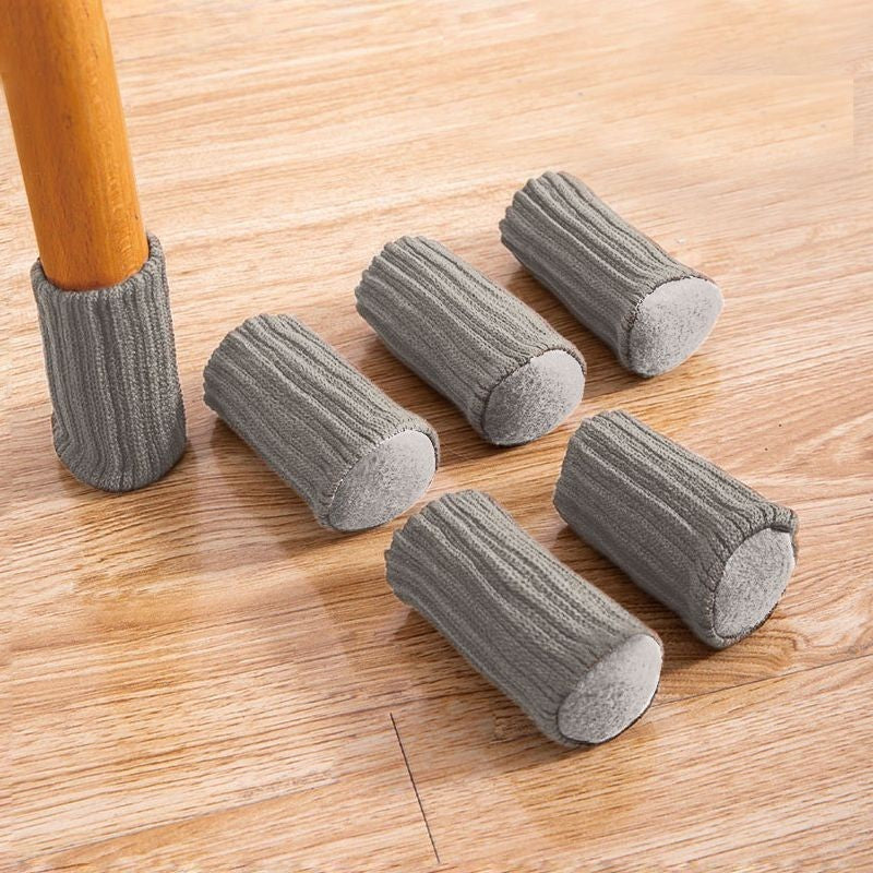 Chair Leg Socks 16 Pack, Knitted Furniture Floor Protectors for Hardwood Floors, Reduce Noise