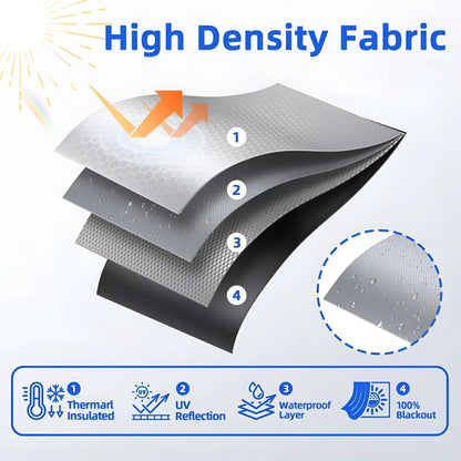 Magnetic Blackout Window Shade, DIY Blackout Curtain for Bedroom and Sleep